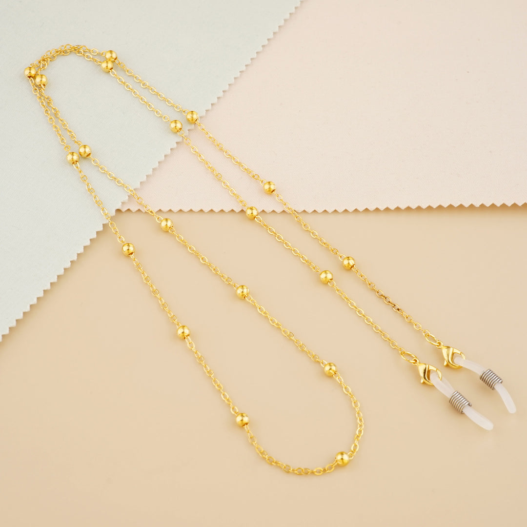 Silver Bead Decorative Eyewear Holder Chain Kalsten