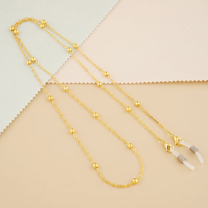 Silver Bead Decorative Eyewear Holder Chain Kalsten