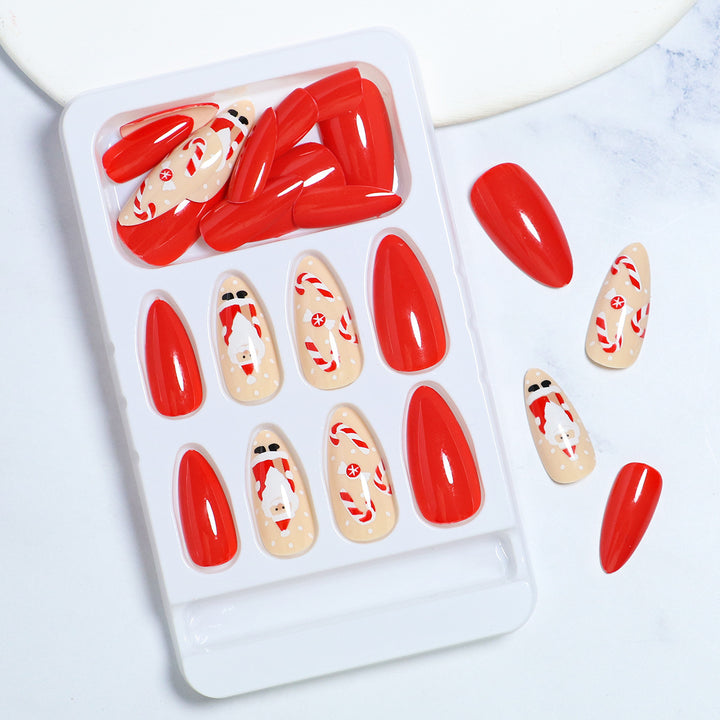 Artistic Glitter Press-On Nail Set Kalsten