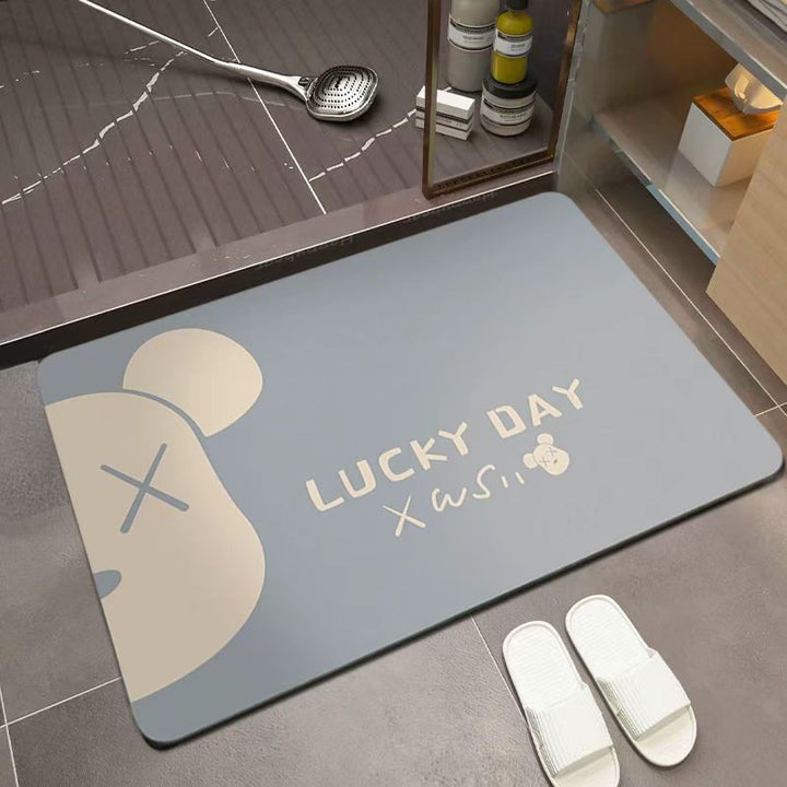 Playful Bear-Themed Bathroom Mat Kalsten
