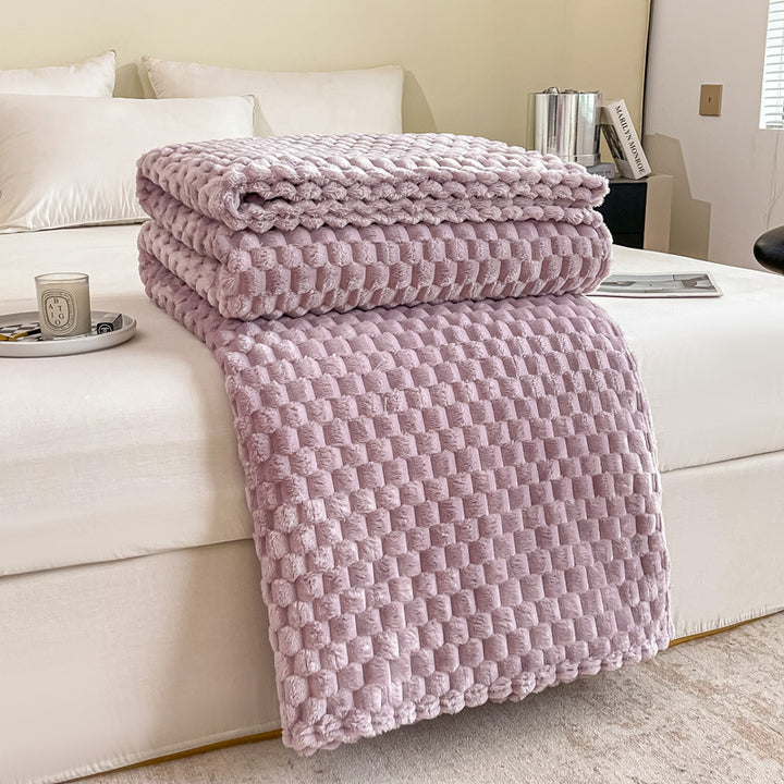 Luxurious Textured Throw Blanket Kalsten
