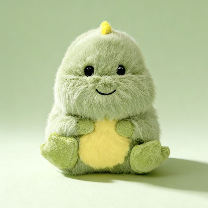 Plush Sitting Dino Cuddler with Ultra-Soft Faux Fur and Embroidered Face Kalsten