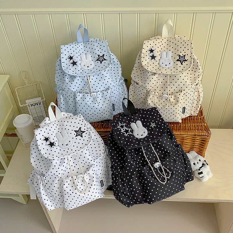 Cute Animal-Themed Polka Dot Backpack Kalsten