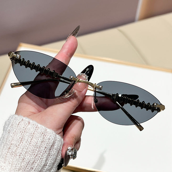 Women's fashionable glasses with elegant golden frame Kalsten