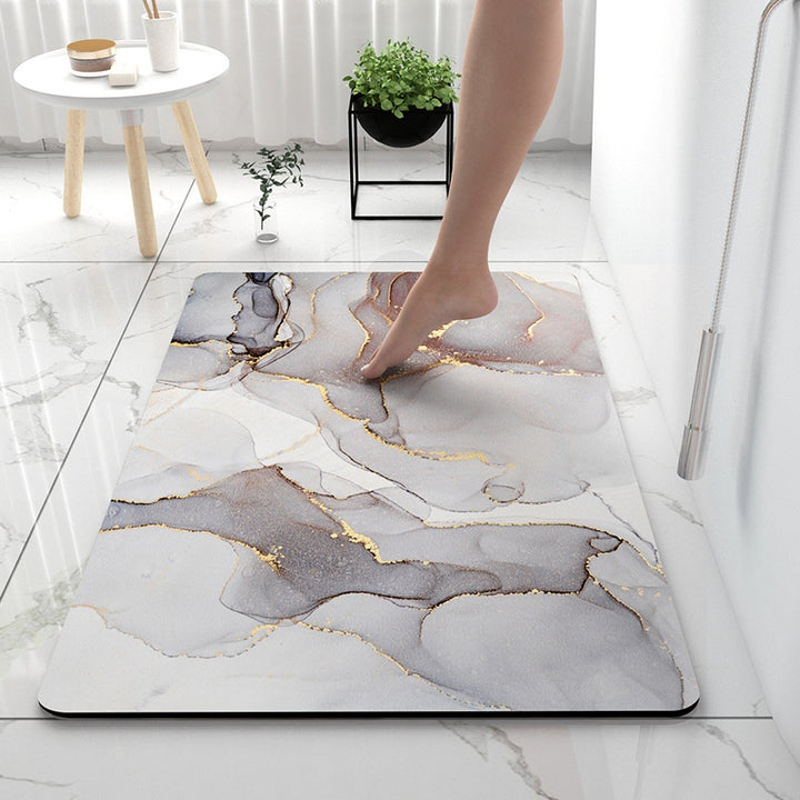 Soft Touch Marble Bath Mat Kalsten