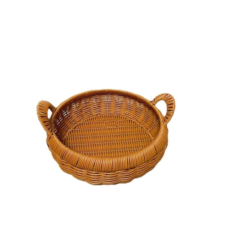 Handmade Natural Woven Serving Tray Kalsten