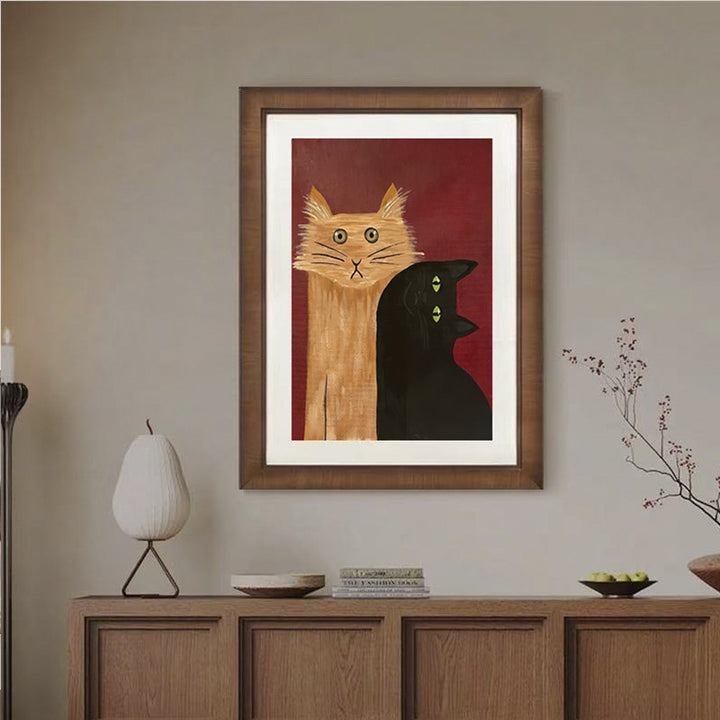 Cat Theme Artistic Wall Decoration