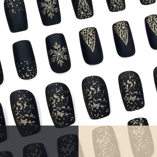 Festive Winter-Themed Acrylic Nail Extensions Kalsten