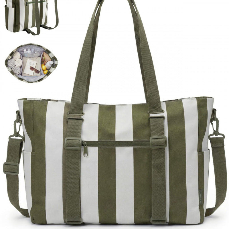 Fashionable tote bag with multifunctional compartments Kalsten