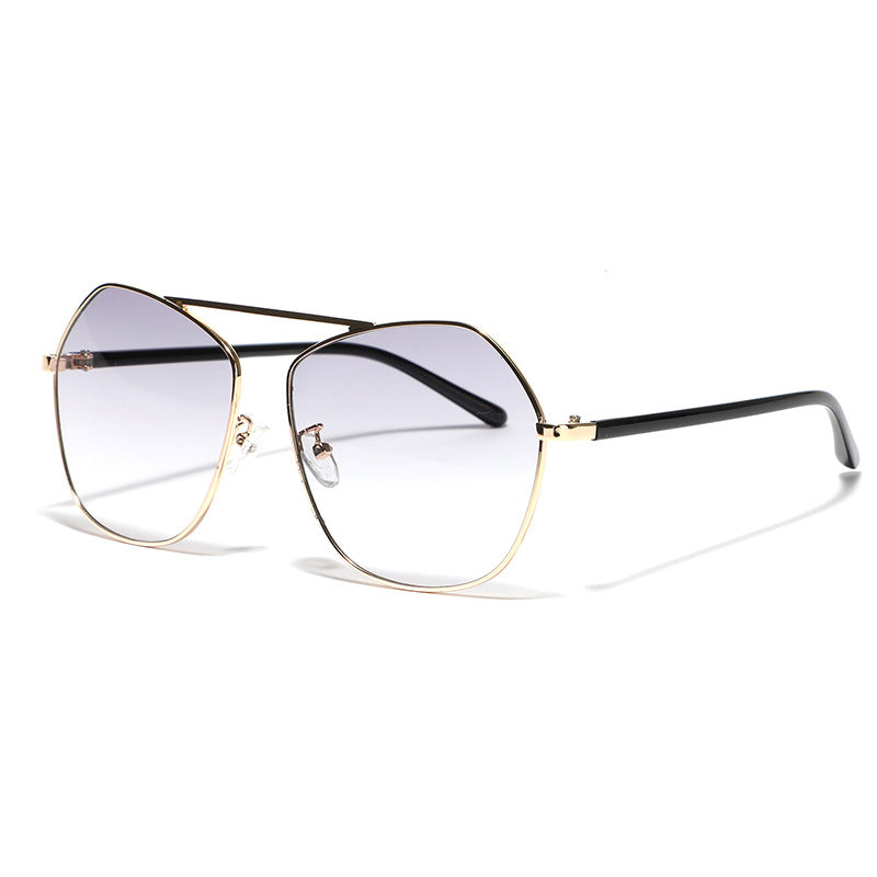 Women's geometric sunglasses with luxurious metal frame Kalsten