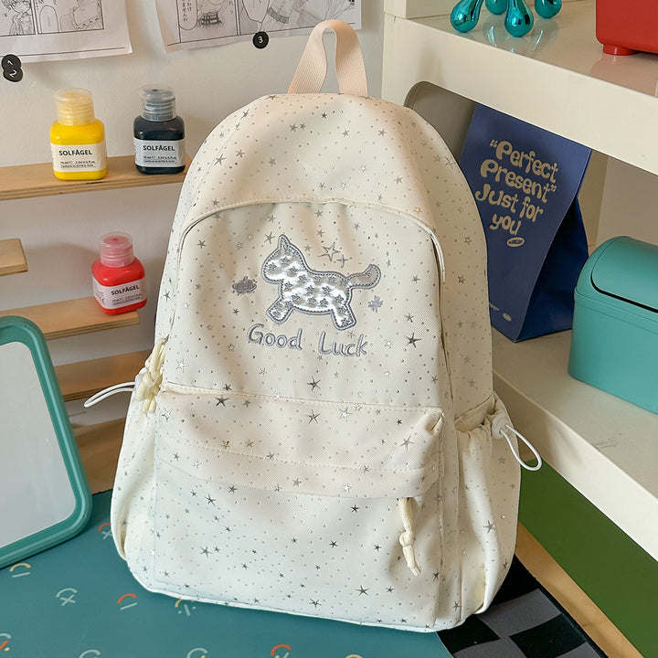 Cute Star-Embellished School Backpack Kalsten