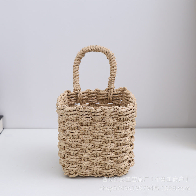 Natural Fiber Handwoven Storage Basket Kalsten