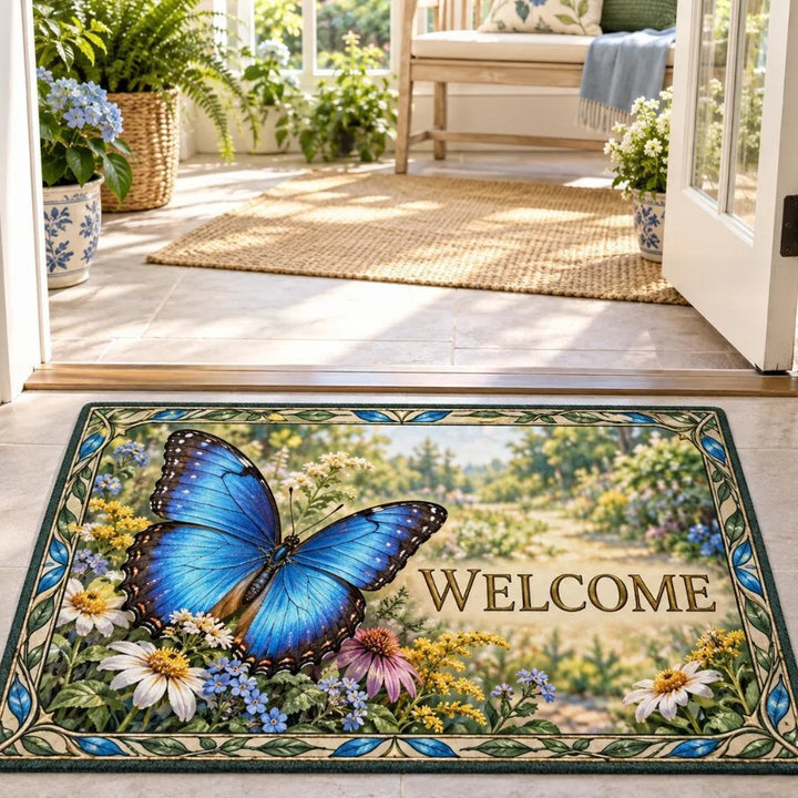 Floral Welcoming Door Mat Kalsten