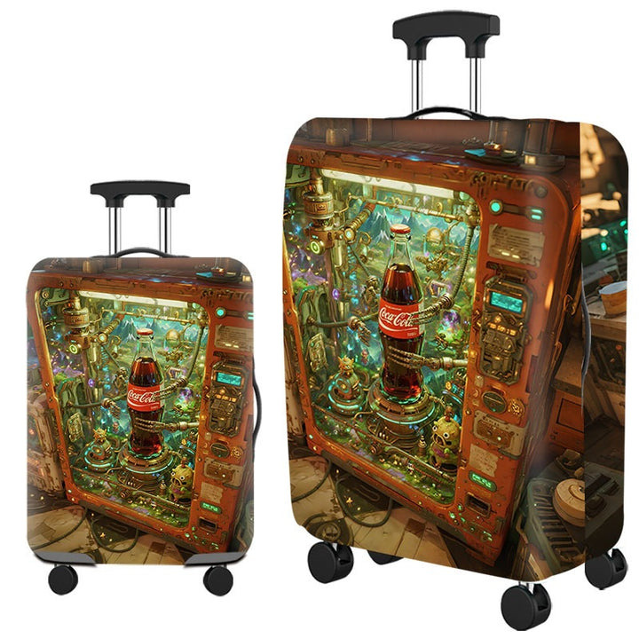 Artistic Cat-Themed Hard Shell Suitcase Kalsten
