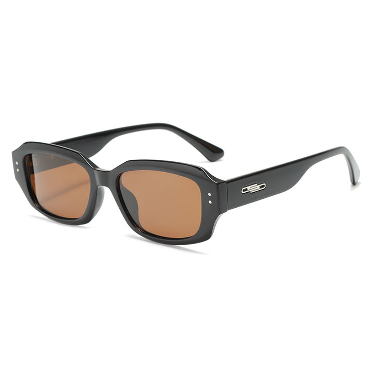 Women fashionable square sunglasses with innovative transparent frame Kalsten