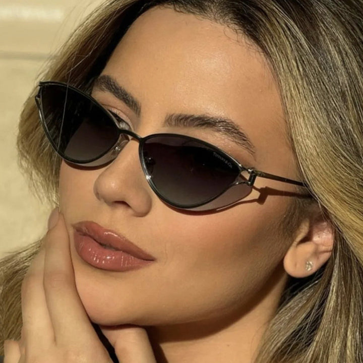 Women's Cat-Eye Sunglasses with Protective UV Filter and Elegant Metal Frame Kalsten