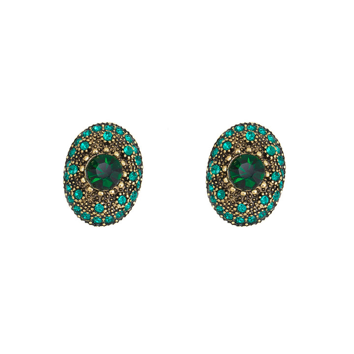 Sparkling stud earrings with intricate details Kalsten