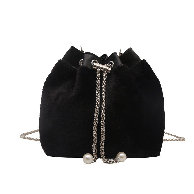 Faux Fur Bucket Bag