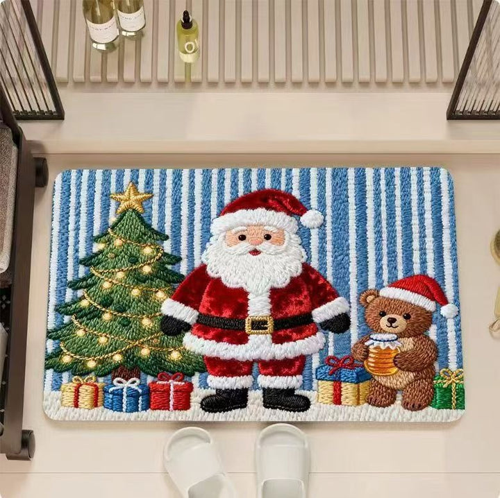 Whimsical Holiday-Themed Bath Mat