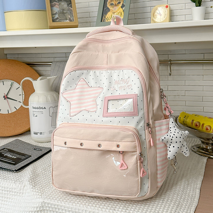 Fun-Themed Star Print Backpack Kalsten