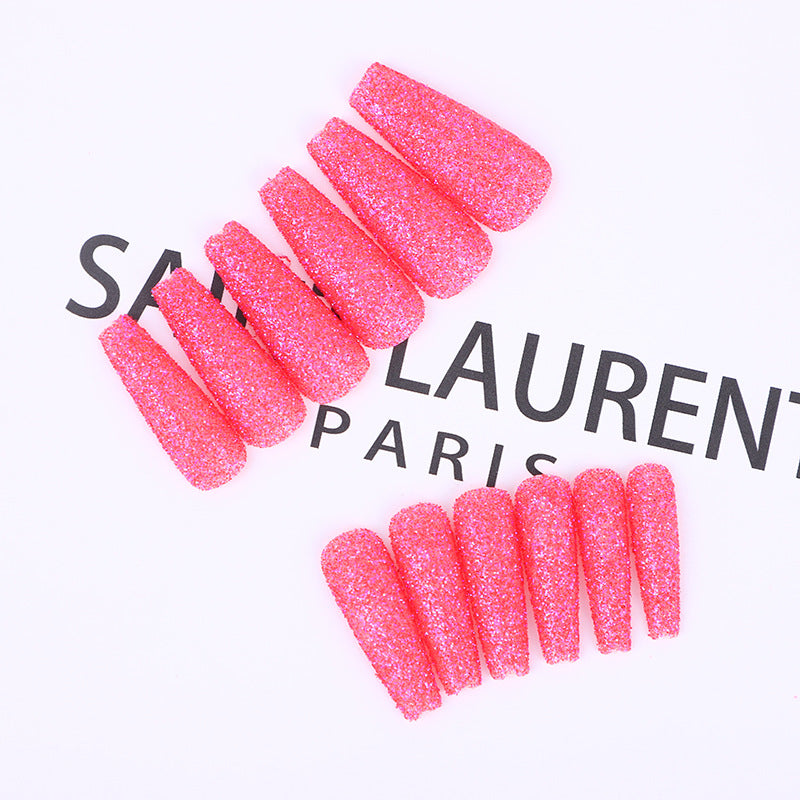 High-quality artificial nails with glitter effects Kalsten