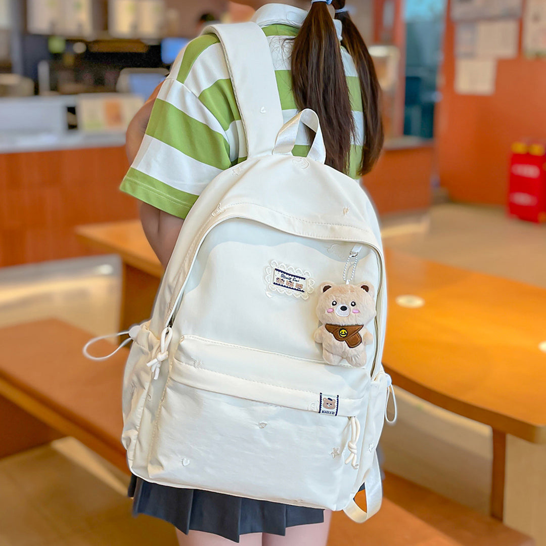 Stylish Floral-Embellished Backpack Kalsten