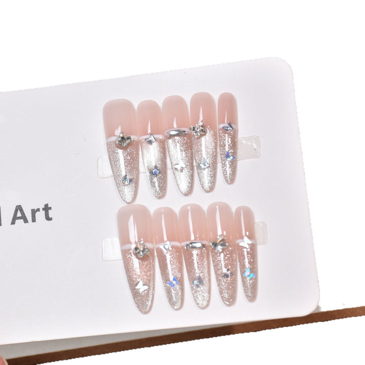 Artisanal Glittery Press-On Nail Extensions Kalsten