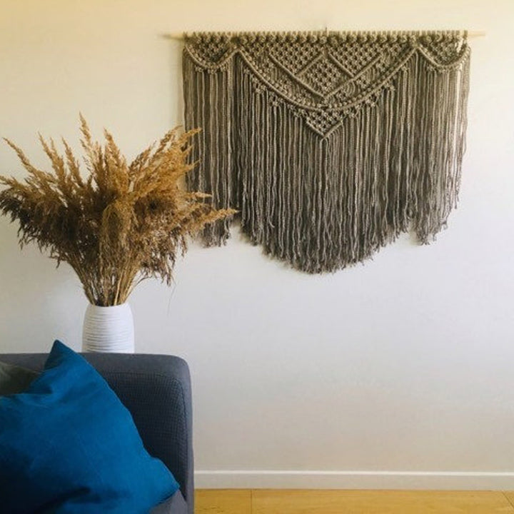 Macrame Wall Tapestry with Artistic Fringes Kalsten