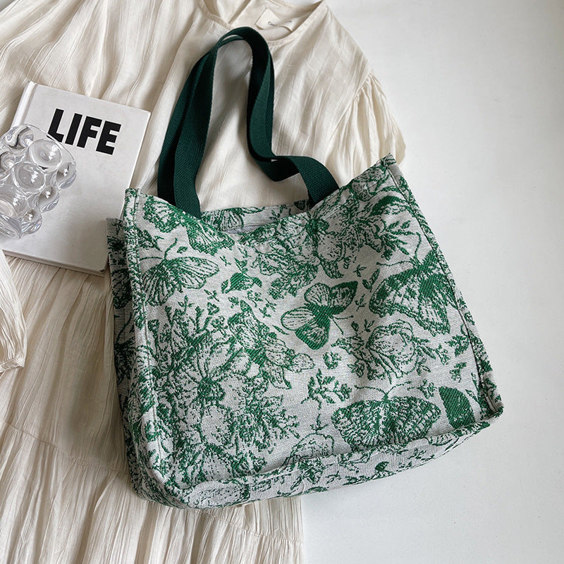 Eco-Friendly Floral Print Tote Bag