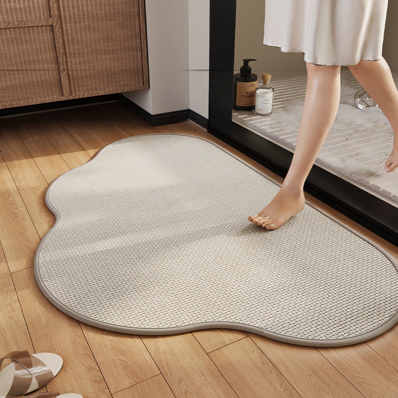 Cloud-Shaped Shower Mat for Bathroom