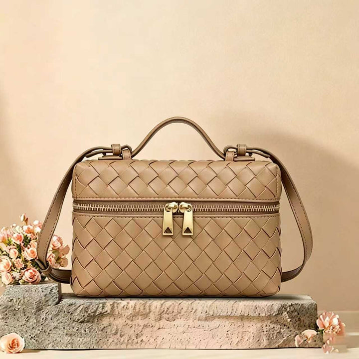Structured Woven Satchel Bag Kalsten