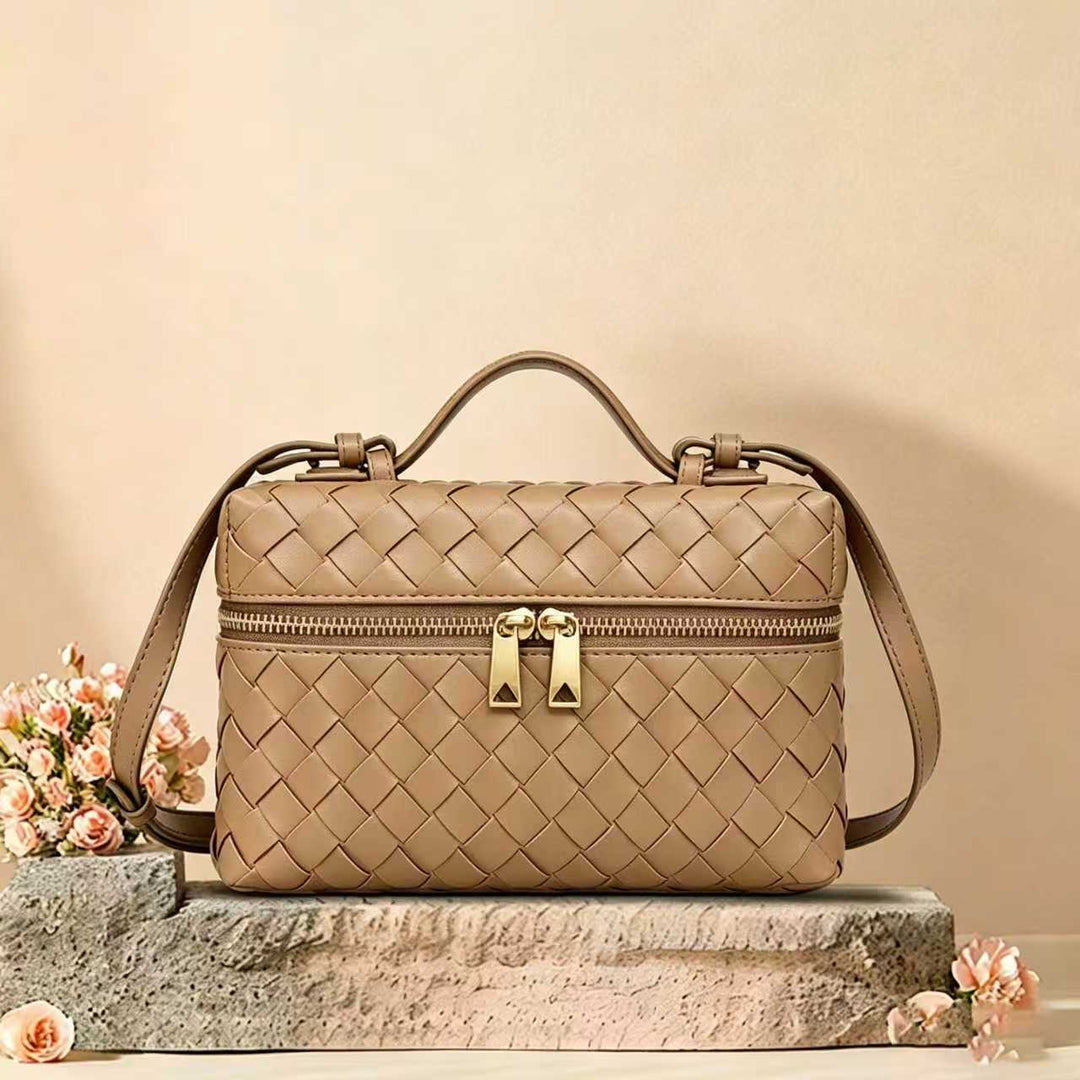 Woven Leather Cosmetic Case Kalsten