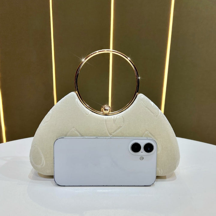 Heart-Embellished Handbag