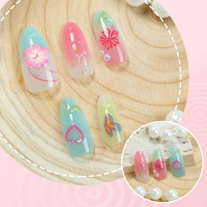 Creative Press-On Nail Art Set