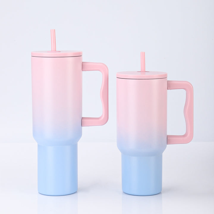Women's High-Quality Insulated Mug with Integrated Straw Kalsten