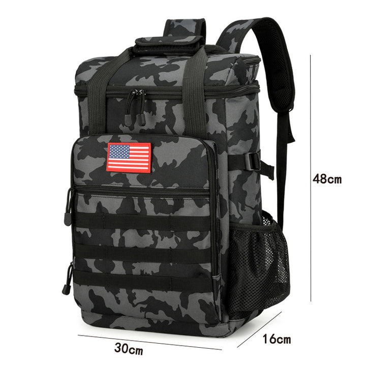 Unisex nan tactical cooling backpack with insulated main compartment, MOLLE front pocket and padded shoulder straps Kalsten