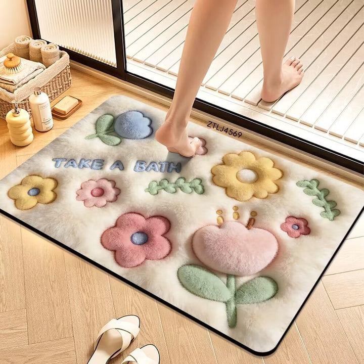 Plush Money-Themed Bath Mat Kalsten