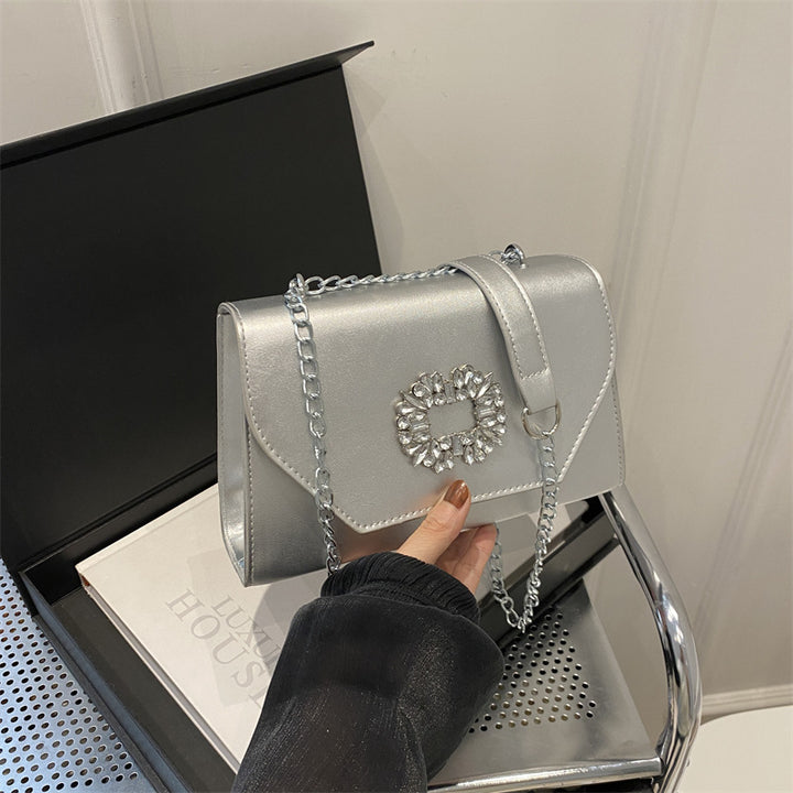 Elegant Chain-Detail Evening Handbag