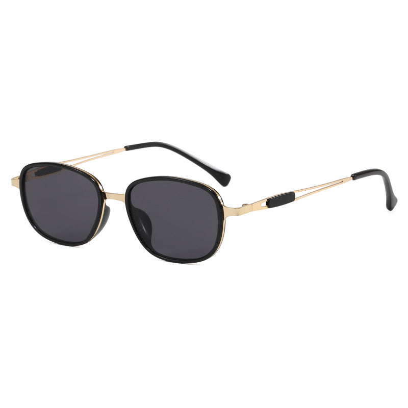 Fashionable sunglasses with square frame and slim metal frame Kalsten
