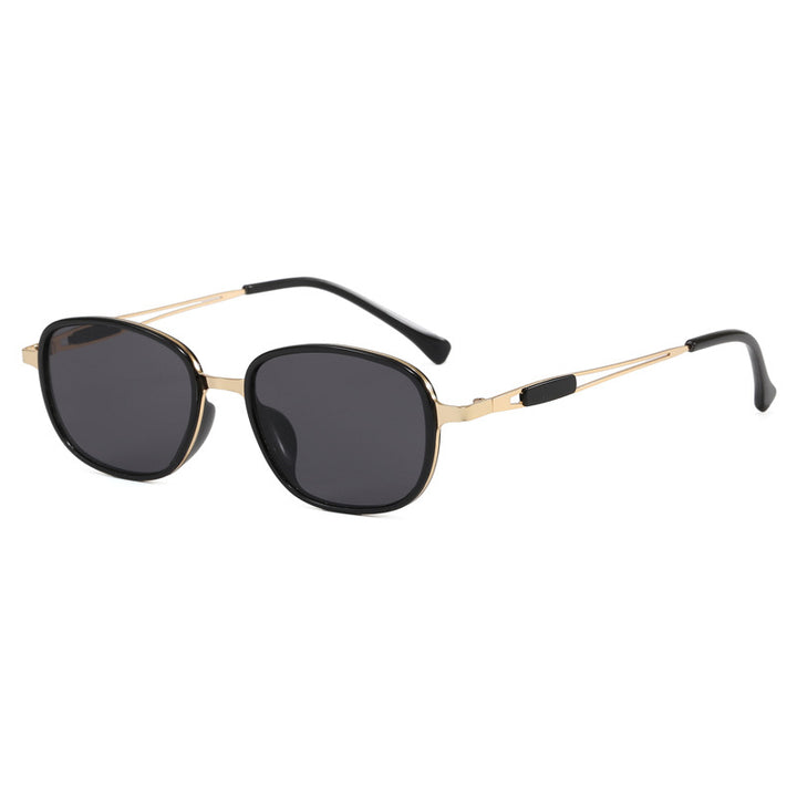 Fashionable sunglasses with square frame and slim metal frame Kalsten