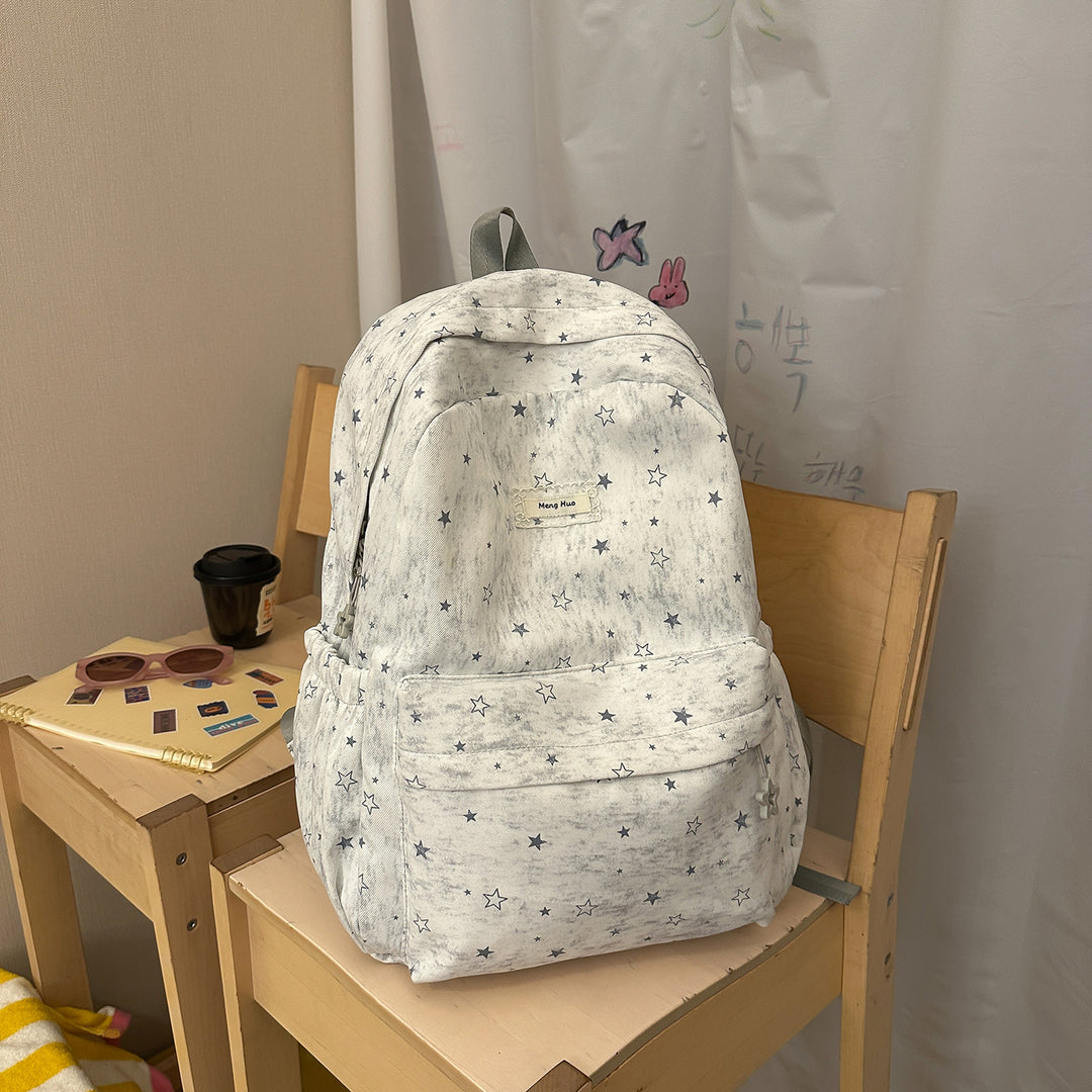 Star-Patterned Casual Backpack Kalsten
