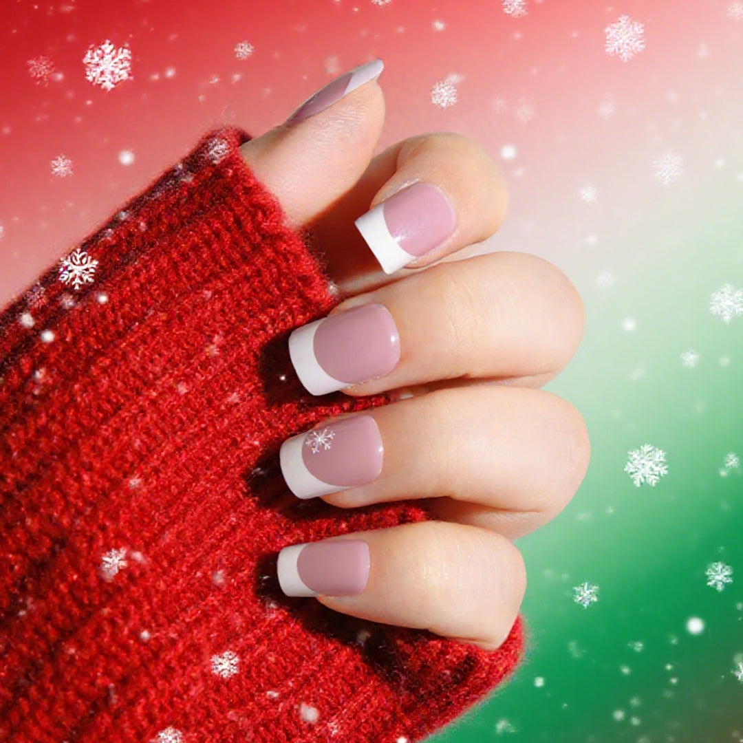 Chic Holiday-Themed Press-On Nails Kalsten