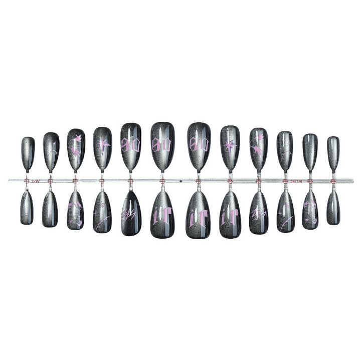 Nail art set with creative graphic designs Kalsten