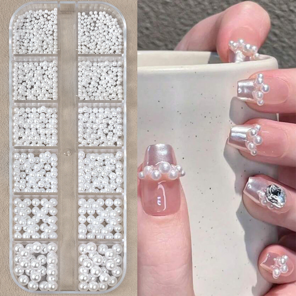 Decorative 3D Nail Art Pearl Decoration Set
