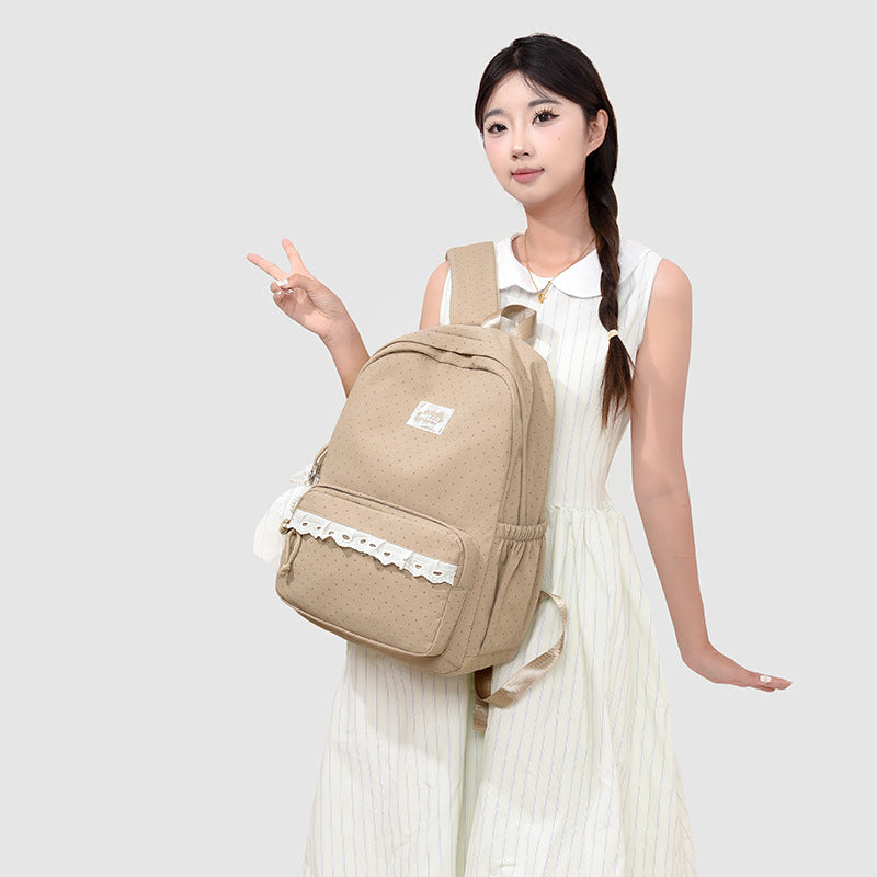 Stylish Polka Dot Backpack Kalsten