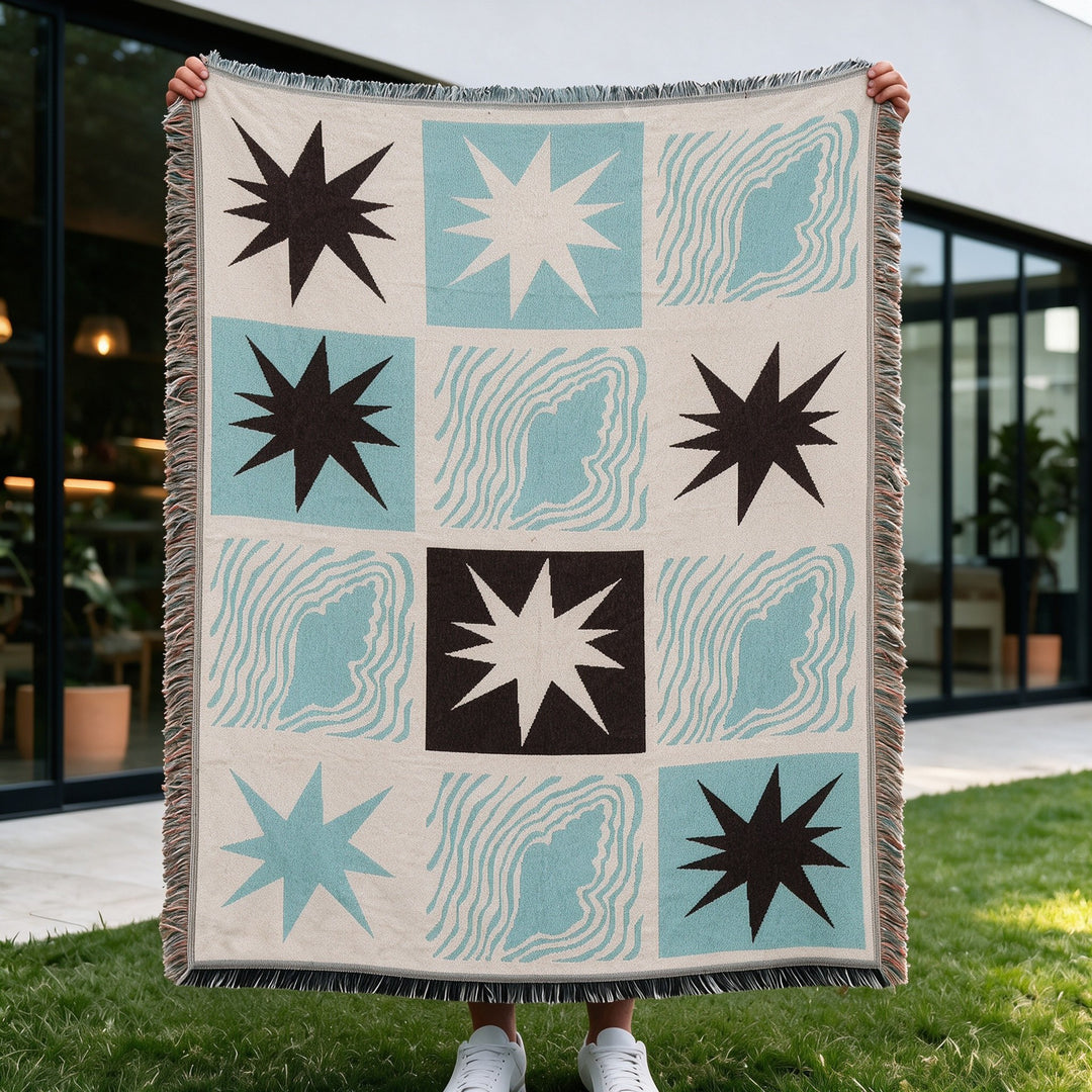 Decorative Woven Throw Blanket