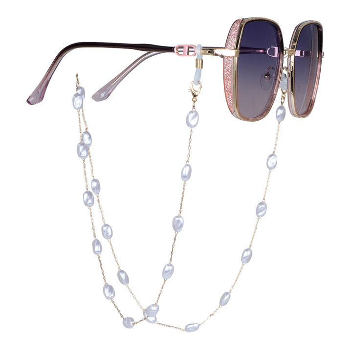 Pearl-Linked Eyewear Holder Kalsten