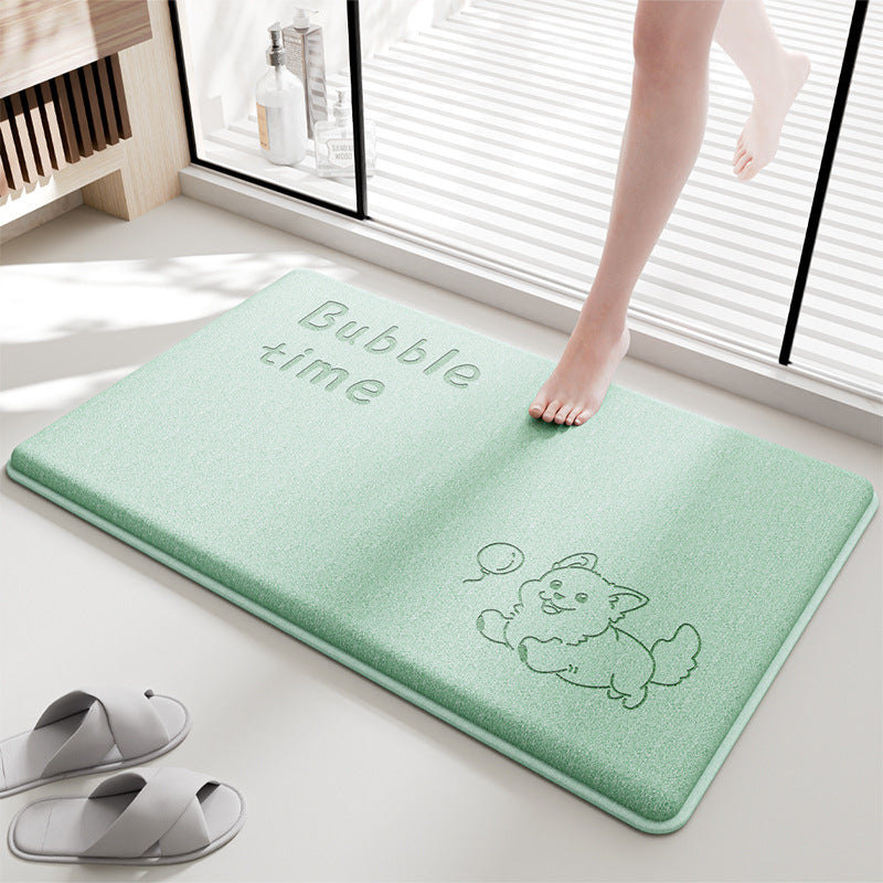 Cute Bear Design Bathroom Mat Kalsten