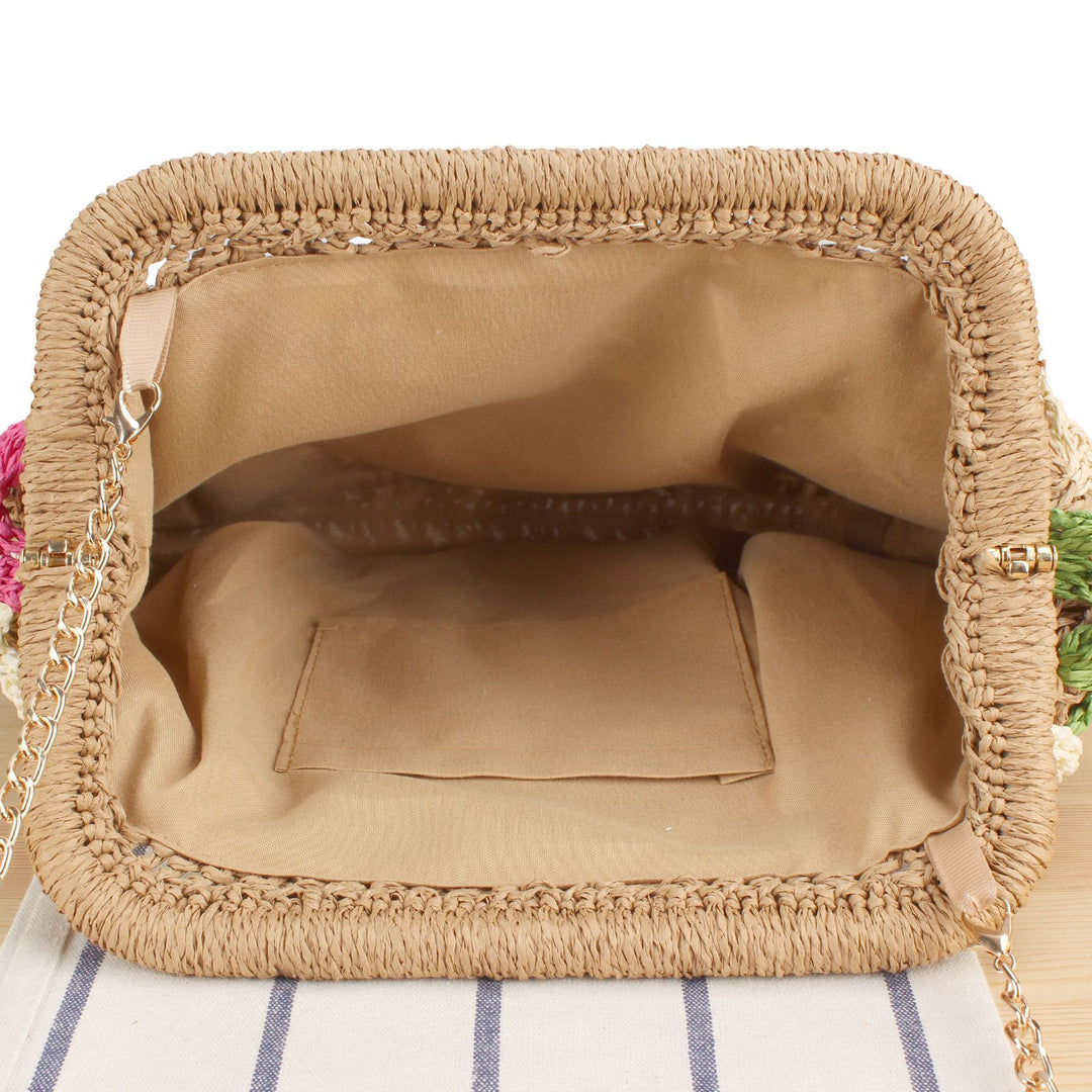 Shoulder bag with colorful woven pattern Kalsten