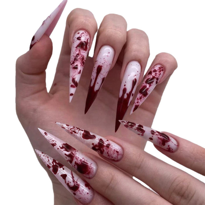 Artistic Long Stiletto Nails